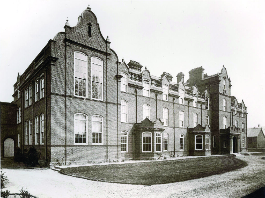 An early photograph of the Margaret Wileman Building at Hughes Hall